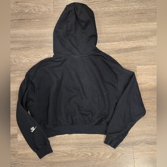 Nike Women's Sportswear Club Fleece Graphic Oversized Cropped Hoodie size Large - Picture 6 of 7